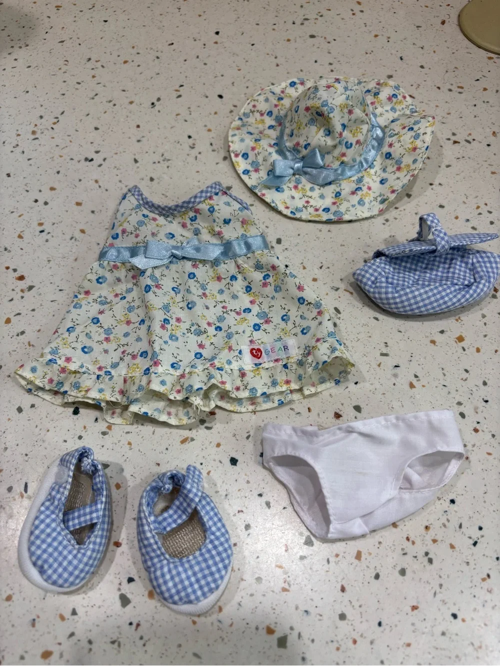 Ty Gear Beanie Baby Floral Dress,‎ Hat, Shoes & Accessories Bear NOT included